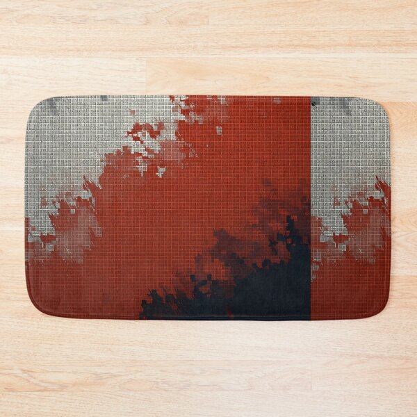 Item preview, Modern Abstract Grid | Red Blue Geometric Wall Art designed and sold by Shirdon2.
