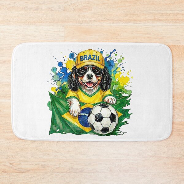 Item preview, Cavalier King Charles Spaniel Tri World Cup Brazil Suppawter designed and sold by The Suppawters.