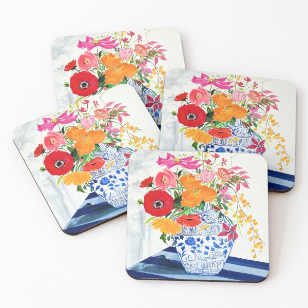 Item preview, Blooms in Blue Porcelain designed and sold by Mohita Garg.