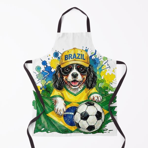 Item preview, Cavalier King Charles Spaniel Tri World Cup Brazil Suppawter designed and sold by The Suppawters.