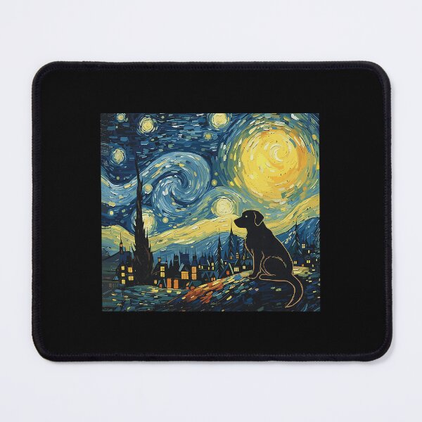 Item preview, Golden Dog Starry Night Van Gogh Art Pet Lover Men Women designed and sold by Littermin.