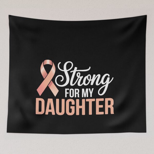 Item preview, Endometrial Cancer Awareness DAUGHTER Support Squad Peach Ribbon designed and sold by SapfireStuArt.