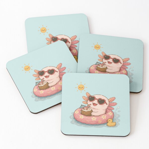 Item preview, Vacation Mode Axolotl  designed and sold by MellowMunchkins.