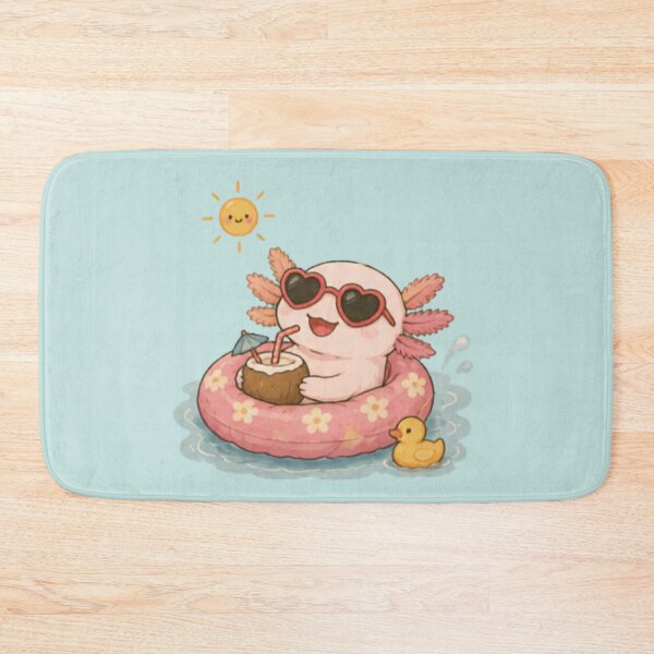 Item preview, Vacation Mode Axolotl  designed and sold by MellowMunchkins.