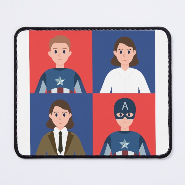 Item preview, Minimalist Patriotic Hero & Vintage Agent Portrait | Comic Inspired Vector Art | Hero Character Collection | captain america designed and sold by amareshdas008.