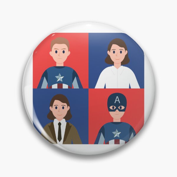 Item preview, Minimalist Patriotic Hero & Vintage Agent Portrait | Comic Inspired Vector Art | Hero Character Collection | captain america designed and sold by amareshdas008.