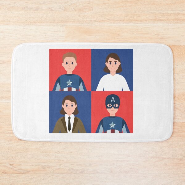 Item preview, Minimalist Patriotic Hero & Vintage Agent Portrait | Comic Inspired Vector Art | Hero Character Collection | captain america designed and sold by amareshdas008.