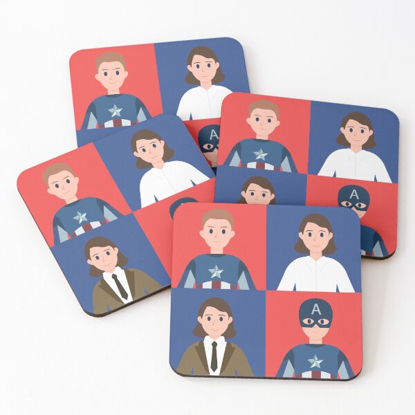 Item preview, Minimalist Patriotic Hero & Vintage Agent Portrait | Comic Inspired Vector Art | Hero Character Collection | captain america designed and sold by amareshdas008.