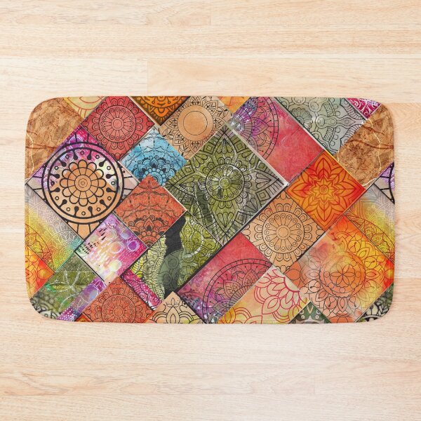 Item preview, Colorful Boho Tile Patchwork designed and sold by imaniko.