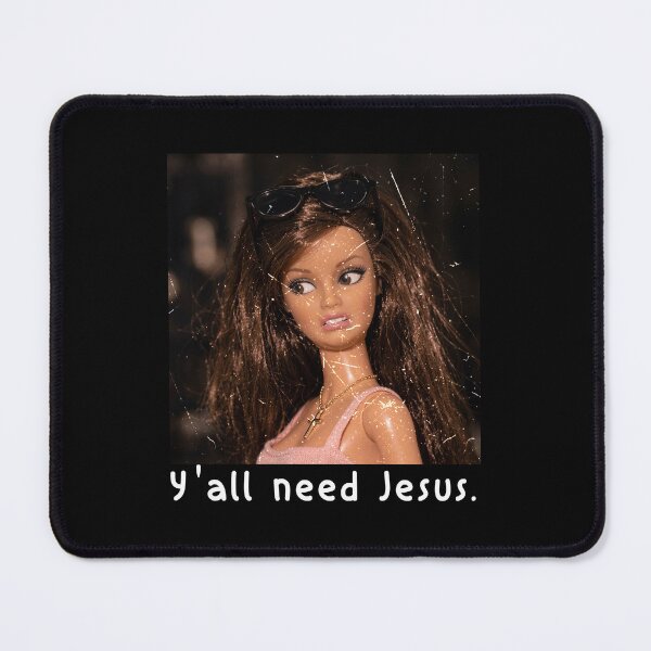 Item preview, Ya'll need Jesus Funny Disgusted Doll designed and sold by ShaverJr3000.