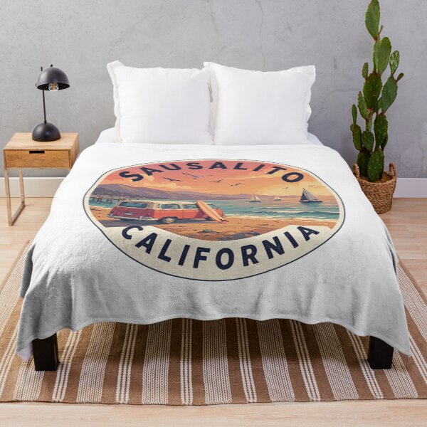 Item preview, Sausalito California: Vanlife Sunset Badge designed and sold by CircinusStore.
