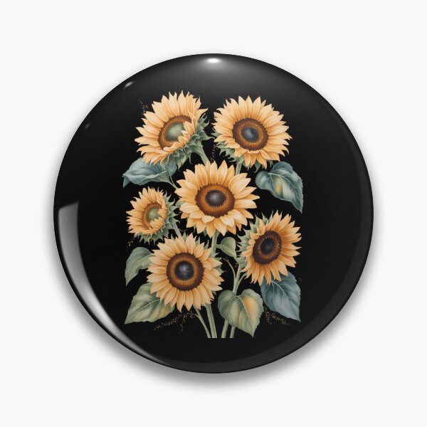 Item preview, Yellow Sunflowers Cute Summer Flowers Floral Positivity designed and sold by SapfireStuArt.