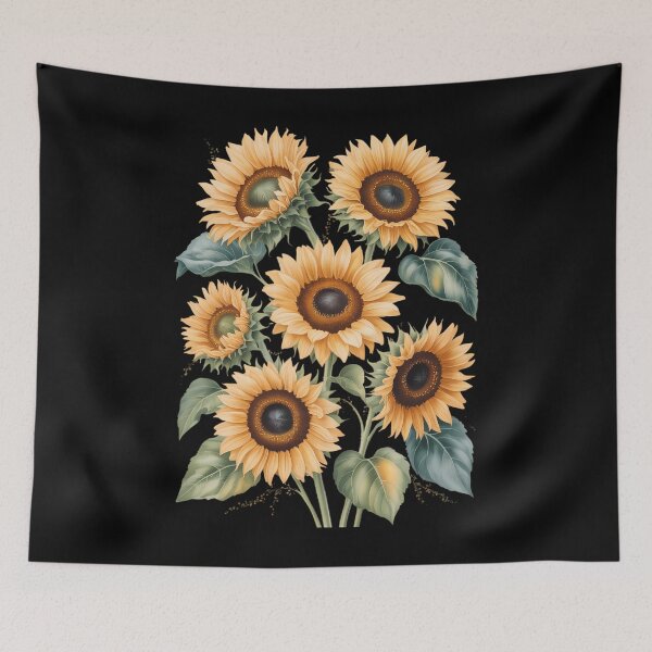Item preview, Yellow Sunflowers Cute Summer Flowers Floral Positivity designed and sold by SapfireStuArt.