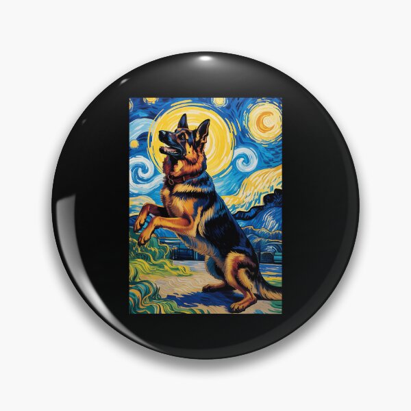 Item preview, German Shepherd Japanese Van Gogh Dogs German Shepherd designed and sold by Littermin.