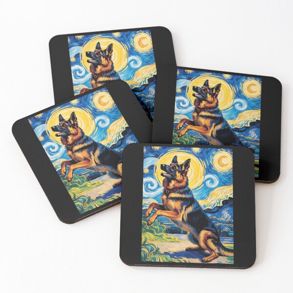 Item preview, German Shepherd Japanese Van Gogh Dogs German Shepherd designed and sold by Littermin.