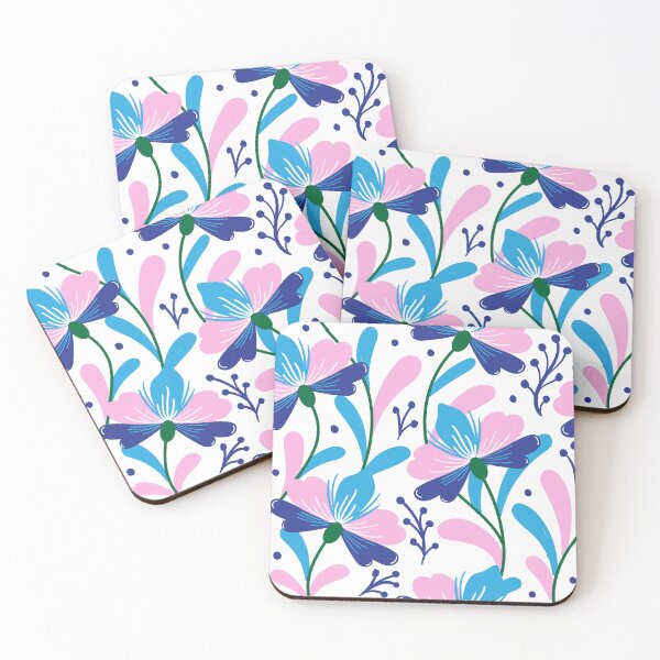 Item preview, Pink And Blue Spring Flowers designed and sold by Gradasee.