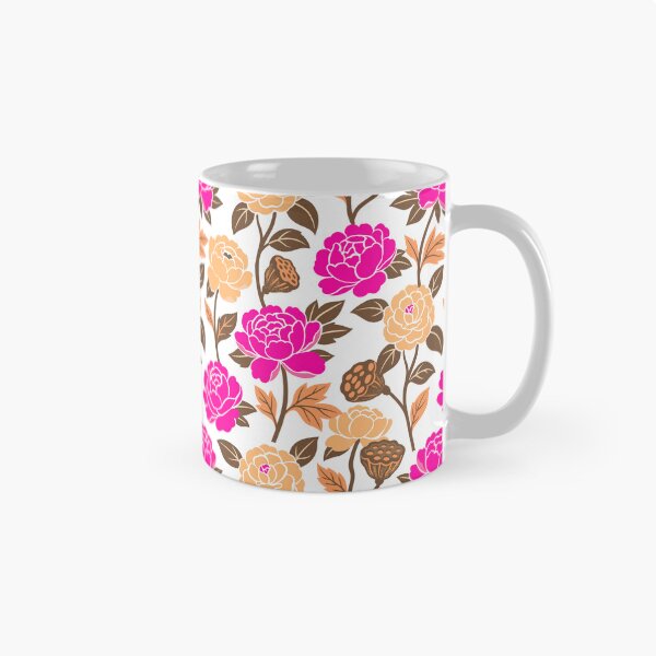 Item preview, Retro Bold Peonies and Camellias Flowers Seamless Pattern  designed and sold by DiNata.