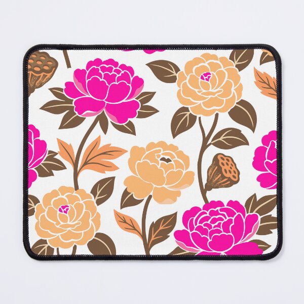 Item preview, Retro Bold Peonies and Camellias Flowers Seamless Pattern  designed and sold by DiNata.