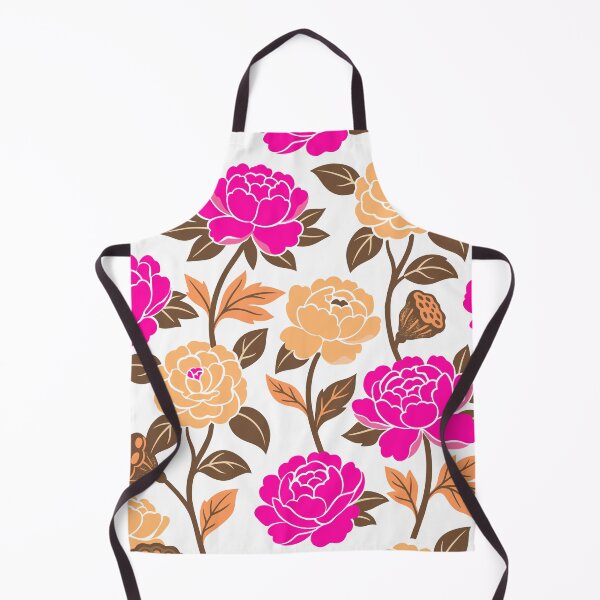 Item preview, Retro Bold Peonies and Camellias Flowers Seamless Pattern  designed and sold by DiNata.