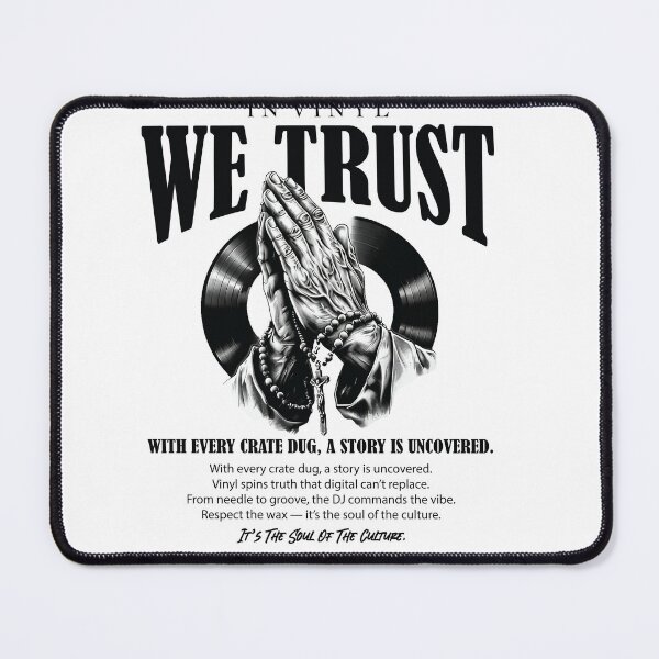 Item preview, In Vinyl We Trust | Vintage Record Collector | Old School Hip Hop Streetwear designed and sold by Streetwear701.