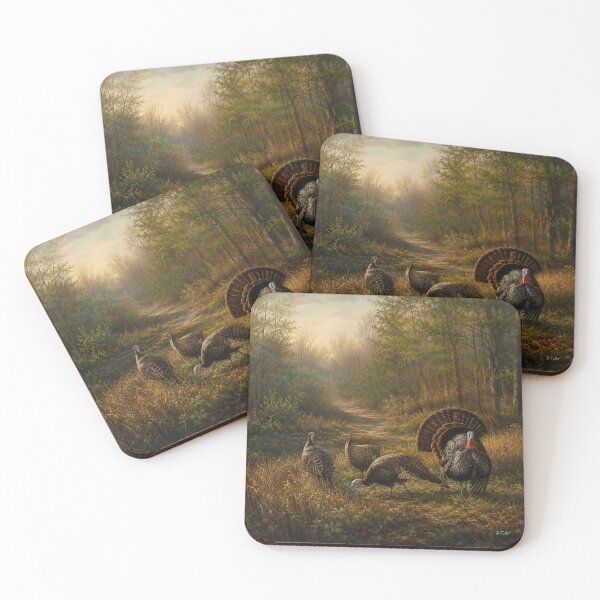Item preview, Wild Turkeys in the Autumn Forest designed and sold by TammyHunterArt.