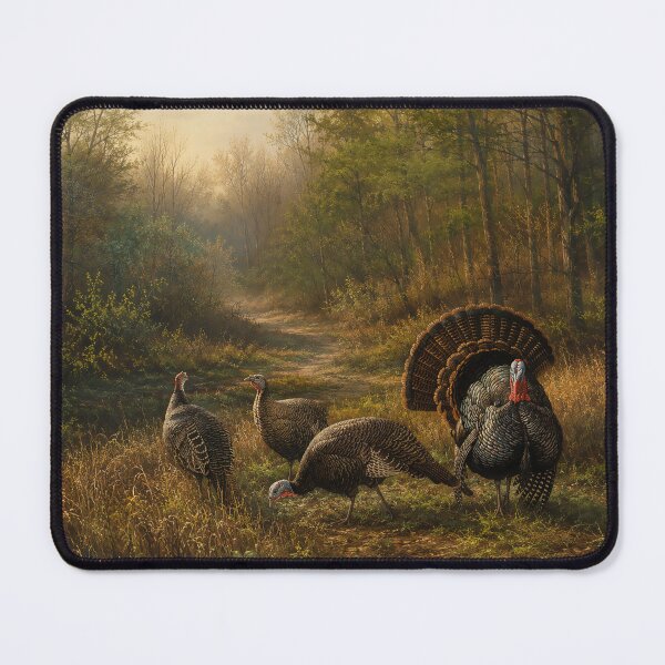 Item preview, Wild Turkeys in the Autumn Forest designed and sold by TammyHunterArt.