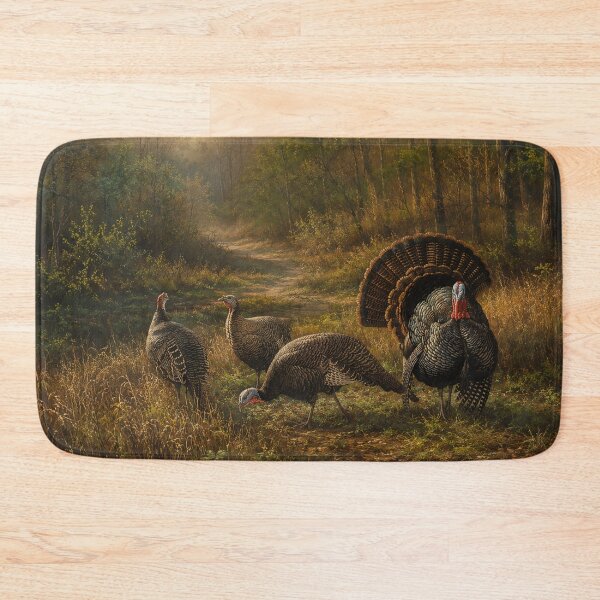 Item preview, Wild Turkeys in the Autumn Forest designed and sold by TammyHunterArt.