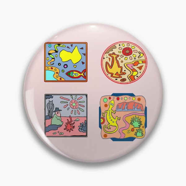 Item preview, Stylized Aussie Desert Cartoon Collection designed and sold by Al Benge - NZ & Australian Art.