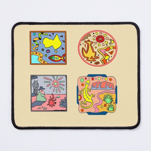 Item preview, Stylized Aussie Desert Cartoon Collection designed and sold by Al Benge - NZ & Australian Art.