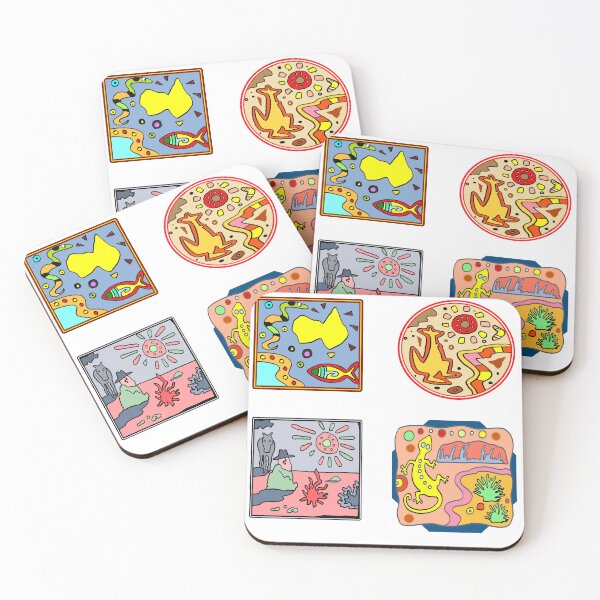 Item preview, Stylized Aussie Desert Cartoon Collection designed and sold by Al Benge - NZ & Australian Art.