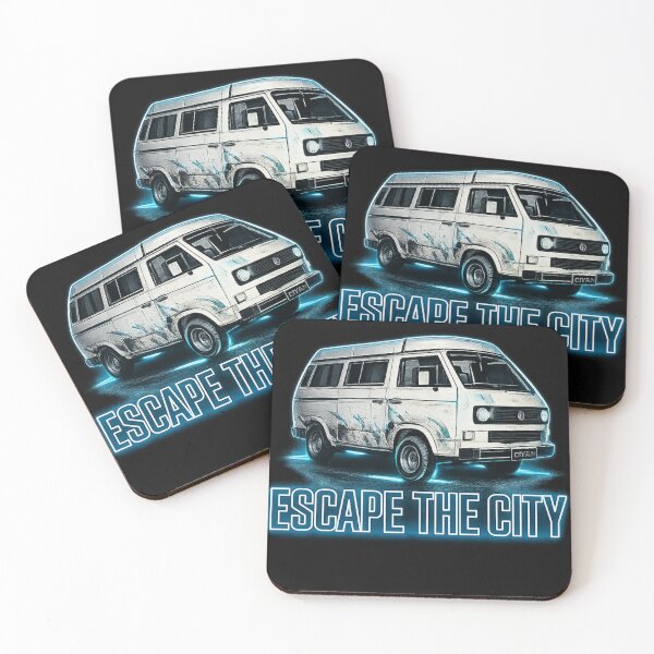 Item preview, Escape The City Cyberpunk Neon Van Streetwear Graphic designed and sold by Tel A Pet.