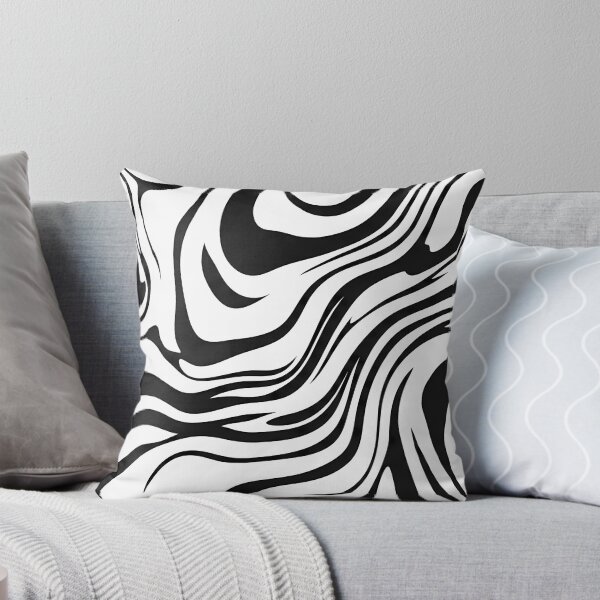Item preview, Minimalist Liquid Wave Abstract Pattern - Stormtrooper Black and White designed and sold by BCW.