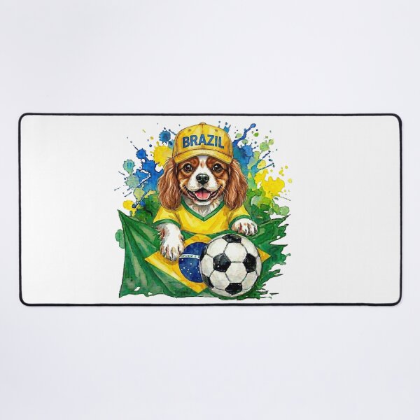 Item preview, Cavalier King Charles Spaniel Blenheim World Cup Brazil Suppawter designed and sold by The Suppawters.