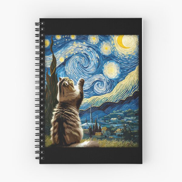 Item preview, Van Gogh Starry Night Style Artistic Persian Cat  designed and sold by Littermin.