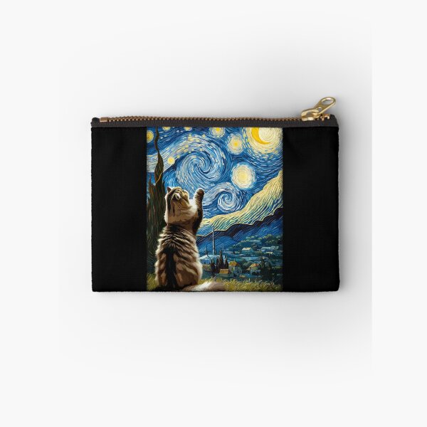 Item preview, Van Gogh Starry Night Style Artistic Persian Cat  designed and sold by Littermin.