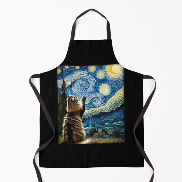 Item preview, Van Gogh Starry Night Style Artistic Persian Cat  designed and sold by Littermin.