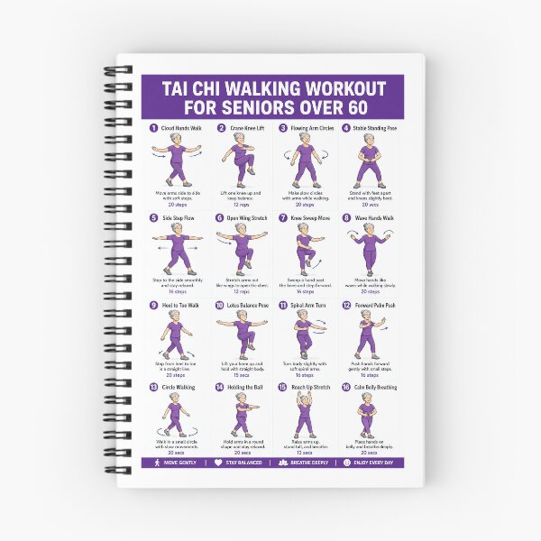 Item preview, Tai Chi Walking Workout For Seniors Over 60, Tai Chi Workout Gift For Grandma Grandpa, Tai Chi Walking Exercise For Seniors Over 60 designed and sold by KellenCowleyArt.