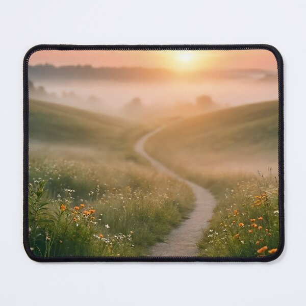 Item preview, "Beautiful Sunset Countryside Path", "Peaceful Morning Nature Landscape" বা "Serene Path Through Wildflowers". designed and sold by mdsakibhossain.