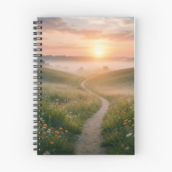 Item preview, "Beautiful Sunset Countryside Path", "Peaceful Morning Nature Landscape" বা "Serene Path Through Wildflowers". designed and sold by mdsakibhossain.