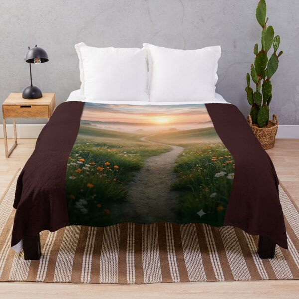 Item preview, "Beautiful Sunset Countryside Path", "Peaceful Morning Nature Landscape" বা "Serene Path Through Wildflowers". designed and sold by mdsakibhossain.