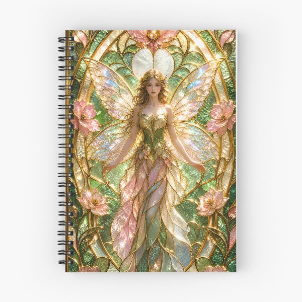 Item preview, Fairy Queen Stained Glass Floral Fantasy Art designed and sold by LuisWorks.