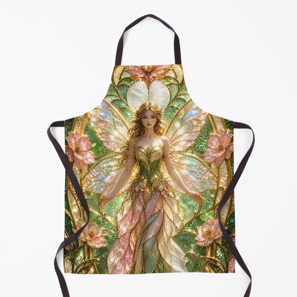 Item preview, Fairy Queen Stained Glass Floral Fantasy Art designed and sold by LuisWorks.