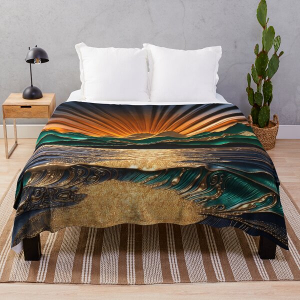 Item preview, Epic Sunset Mountain Path Radiant Sun Art designed and sold by IntelliMindDesigns.