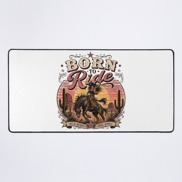 Item preview, Born to ride in the wild west designed and sold by Side Quest Co..