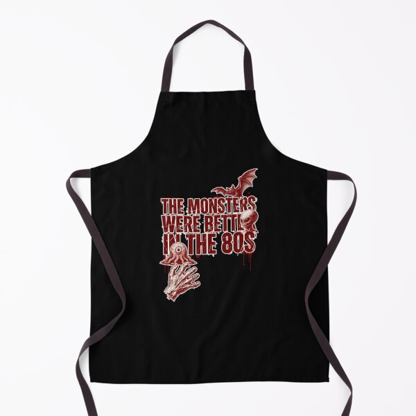Item preview, The Monsters Were Better in the 80s, Retro Horror Vintage Crimson designed and sold by CryptReel.