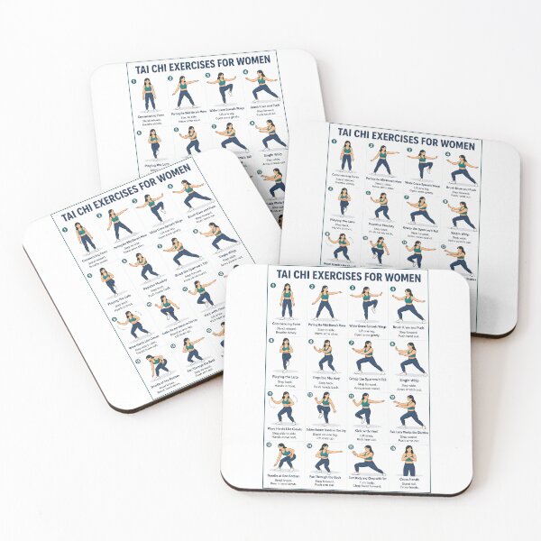 Artikelvorschau, Tai-Chi-Übungen für Frauen, Tai-Chi-Übungsplan als Geschenk für Mama und Oma, Tai-Chi-Trainingsplan, Tai-Chi-Übungen für Senioren entworfen und verkauft von Stewar-ArtCool.
