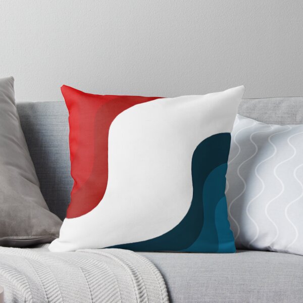 Item preview, Minimalist Red Navy Waves | Simple Abstract Shapes designed and sold by Shirdon2.