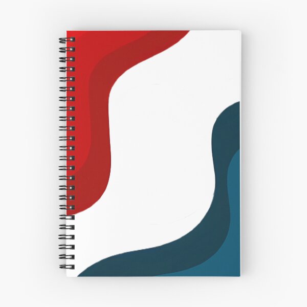 Item preview, Minimalist Red Navy Waves | Simple Abstract Shapes designed and sold by Shirdon2.