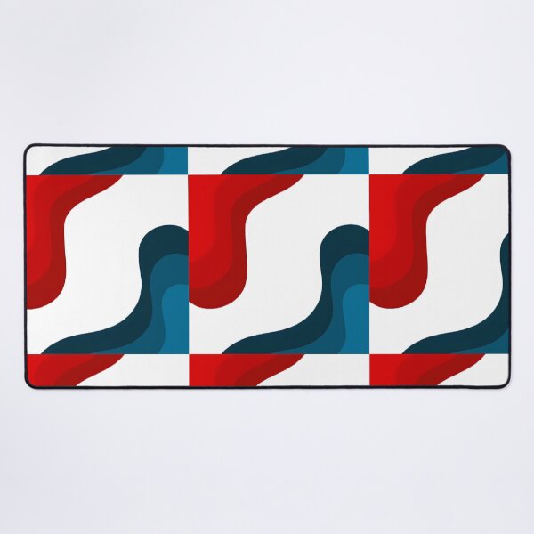 Item preview, Minimalist Red Navy Waves | Simple Abstract Shapes designed and sold by Shirdon2.