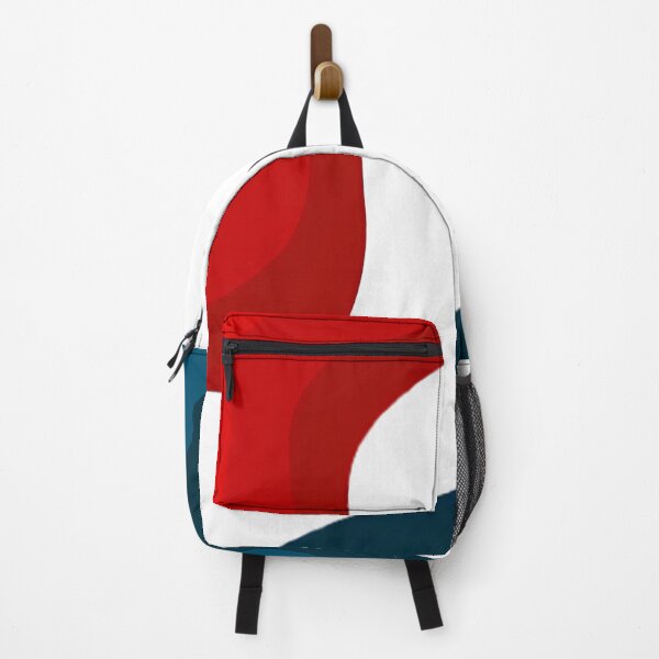 Item preview, Minimalist Red Navy Waves | Simple Abstract Shapes designed and sold by Shirdon2.